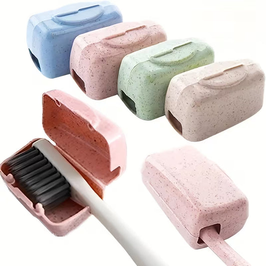 4-Piece Portable Toothbrush Head Cover Caps