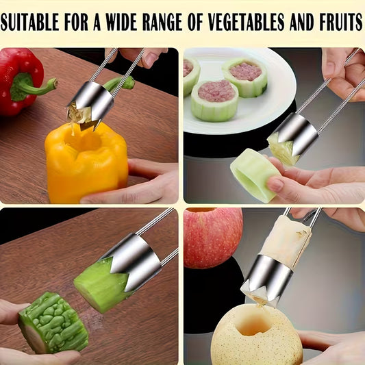 Stainless Steel Fruit & Vegetable Pitter Tool