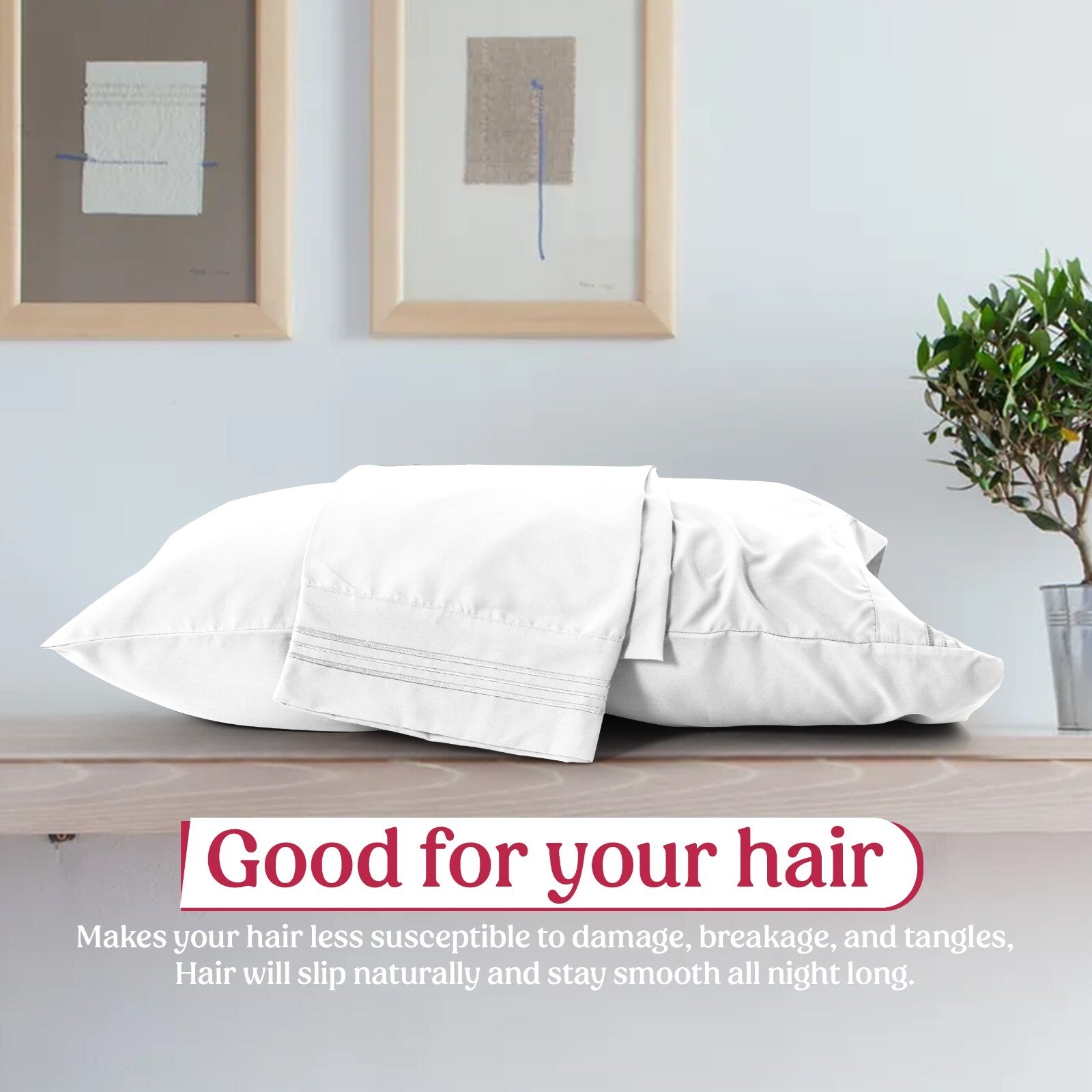 Pack of 2, 4 & 6 Pillow Cover Set Ultra Soft Microfiber Pillowcases Queen King