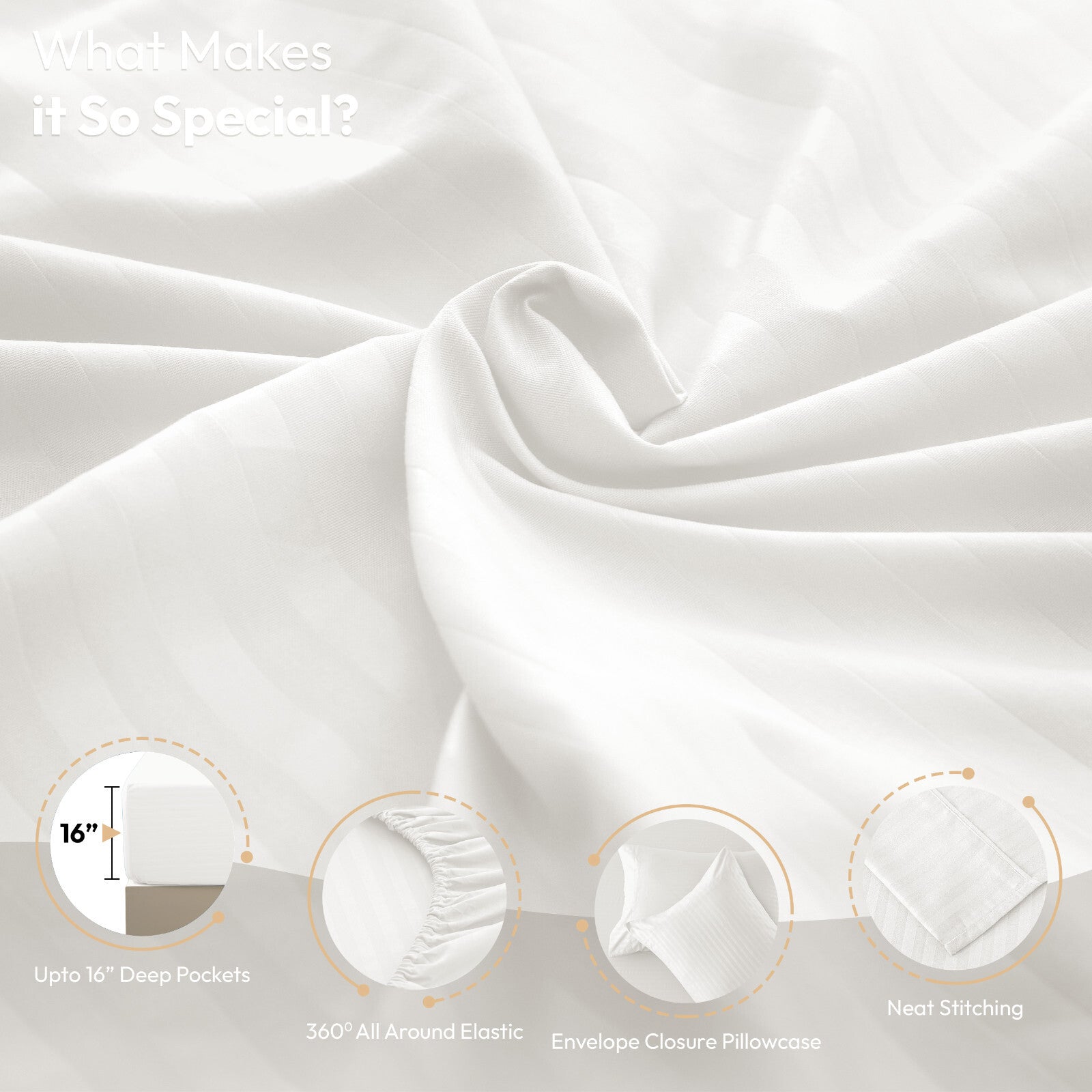 4 Piece Bed Sheet Set Deep Pocket 1800 Series Hotel Bed Sheet Microfiber Comfort