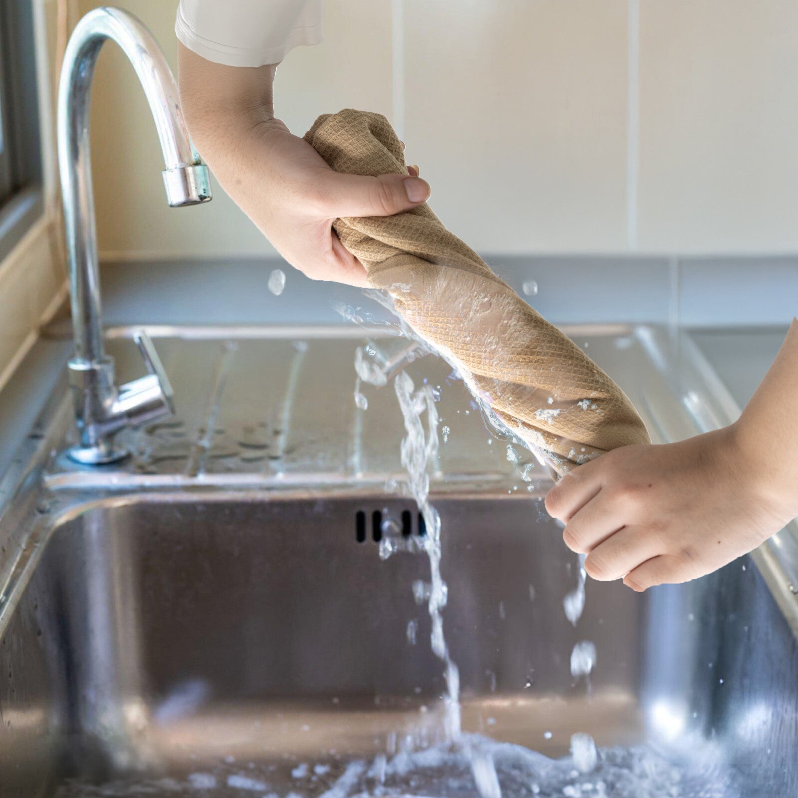 6PC Kitchen Towel Set 100% Cotton Dish Towels 16 x 26 Absorbent Tea Bar Towels