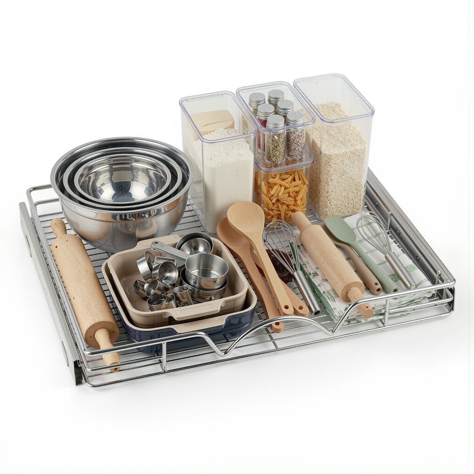 HOLDN' STORAGE Pull Out Cabinet Organizer, Heavy Duty- Lifetime Limited Warranty