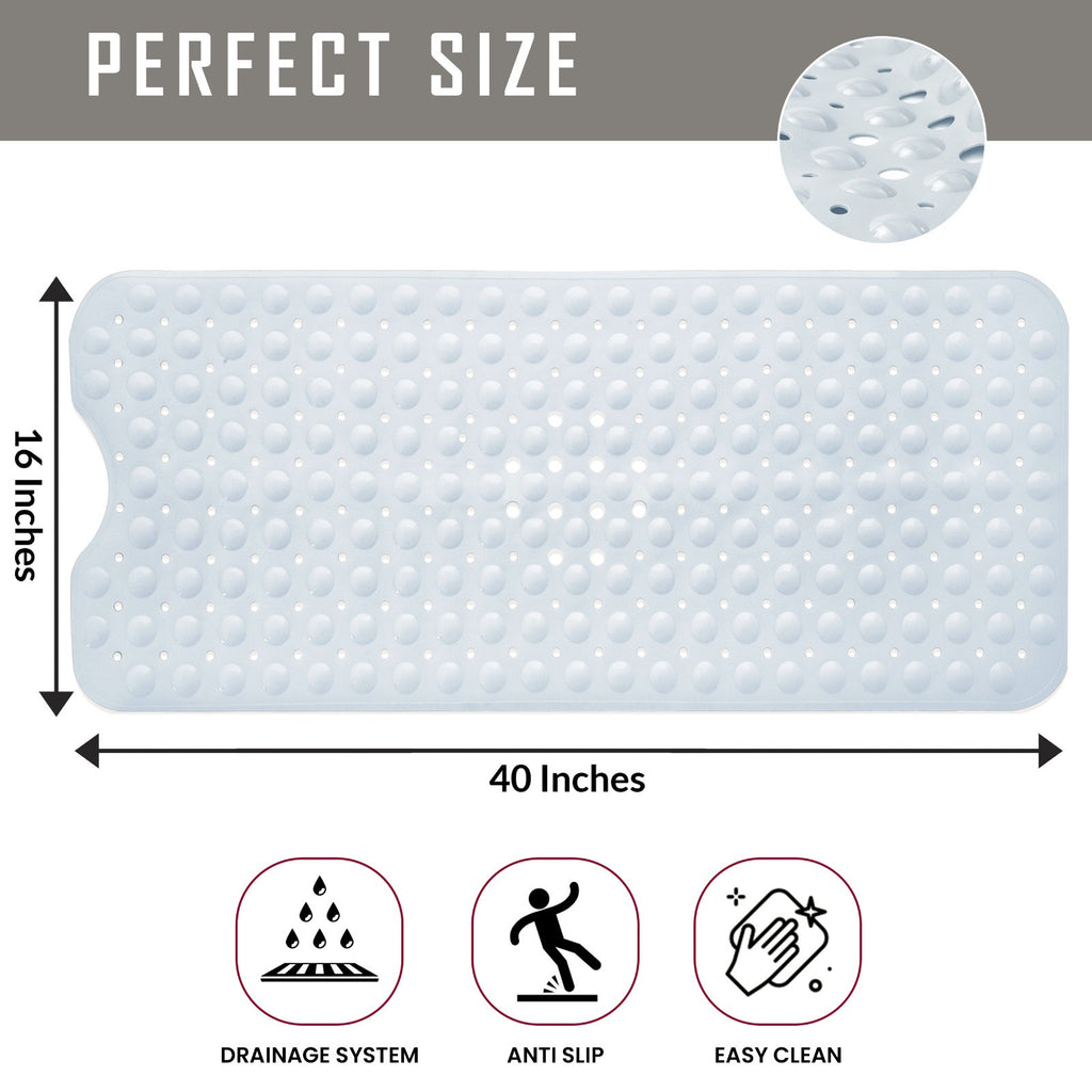 Non Slip Bathtub Mats Suction Cups Washable Bathroom Inside Shower Mat Anti Mold