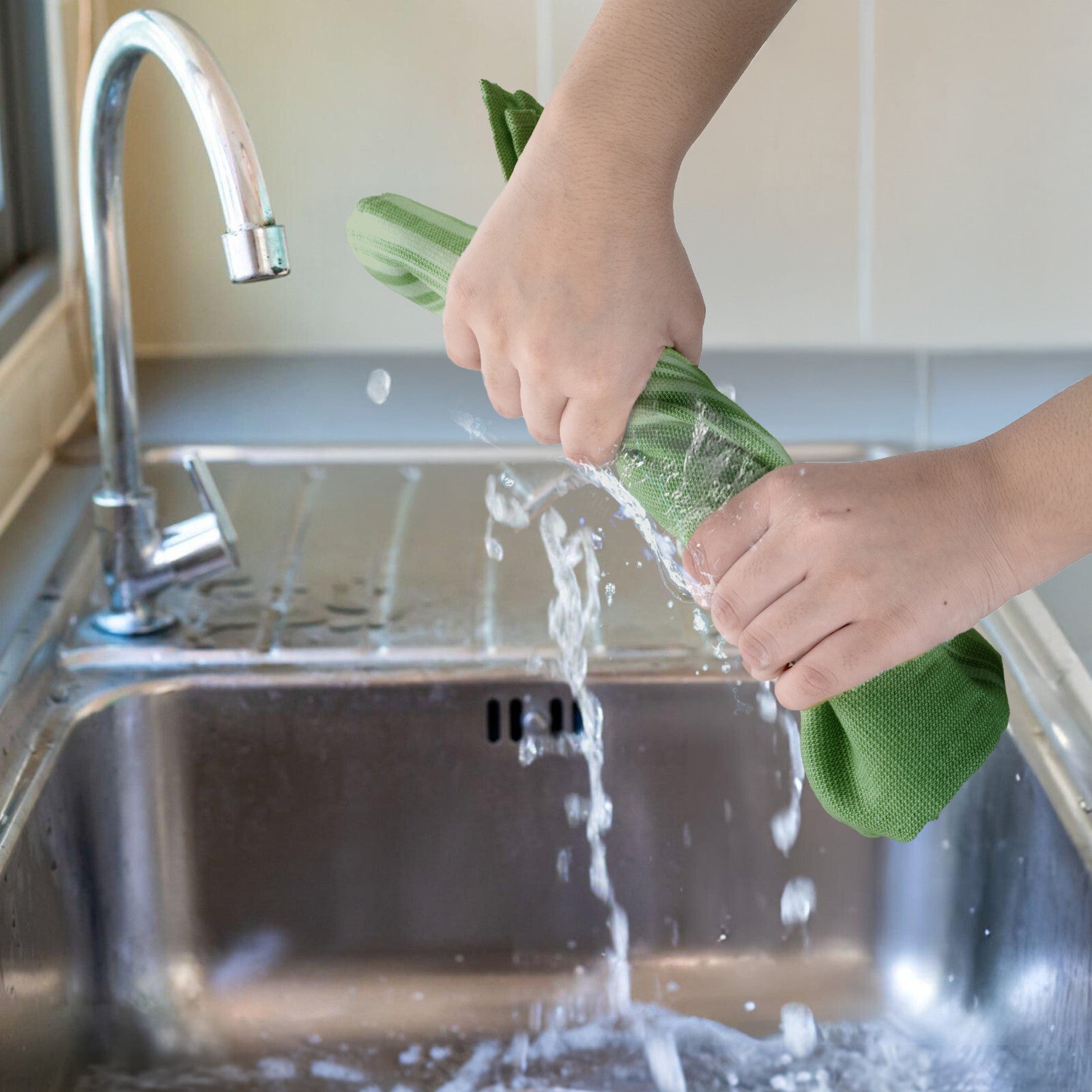 6PC Kitchen Towel Set 100% Cotton Dish Towels 16 x 26 Absorbent Tea Bar Towels