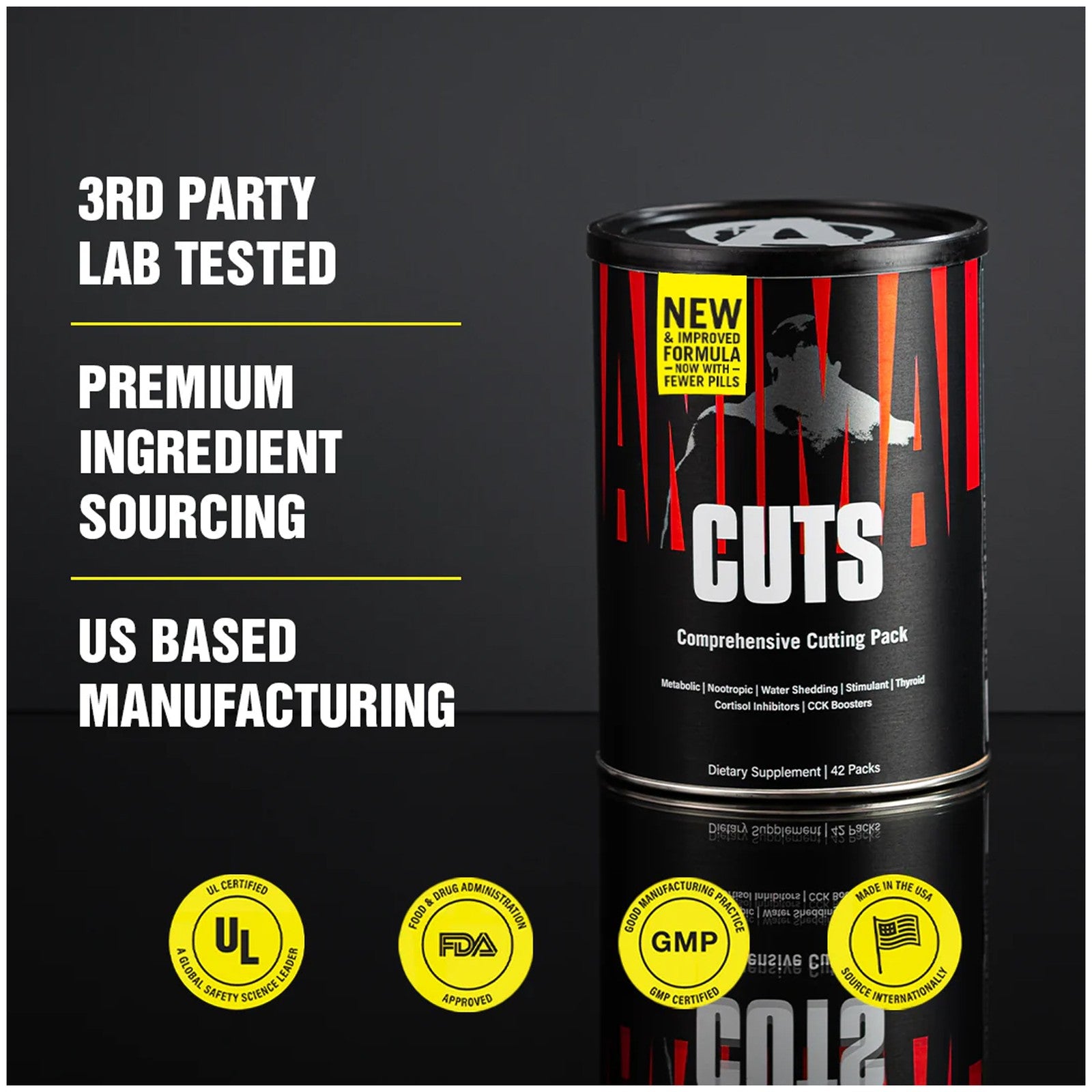 Universal Nutrition Animal Cuts, 42 Packs - Potent thermogenics boost metabolism