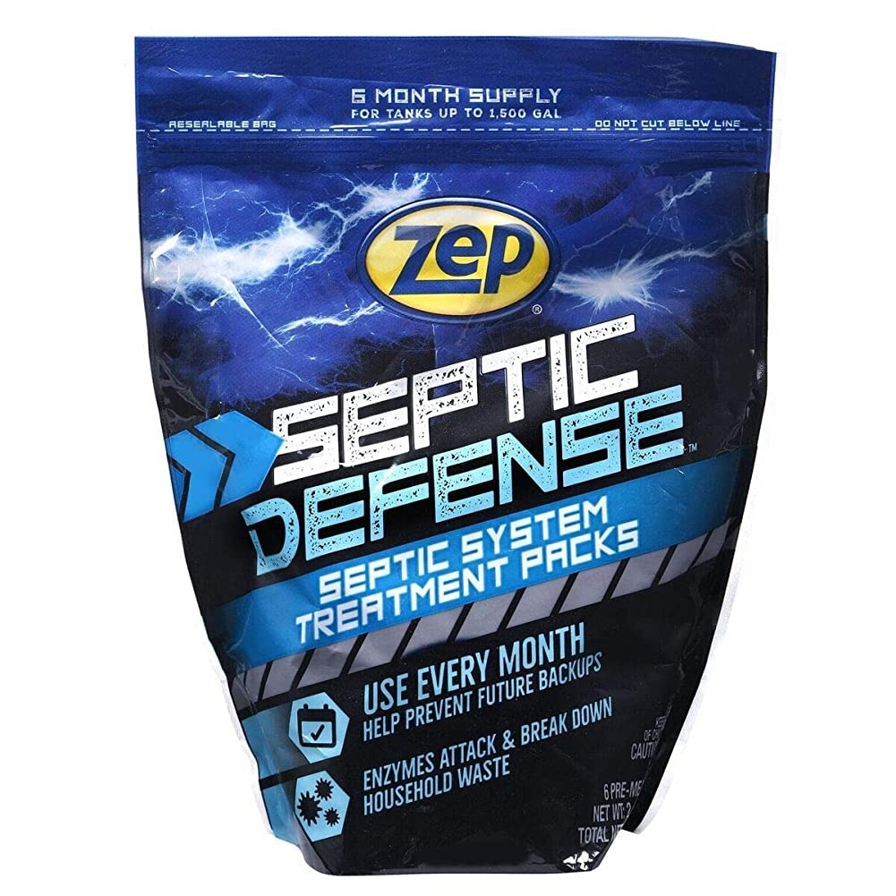 Zep Septic Defense System Treatment Dissolvable Packs - (2 Pack) 1 Year Supply