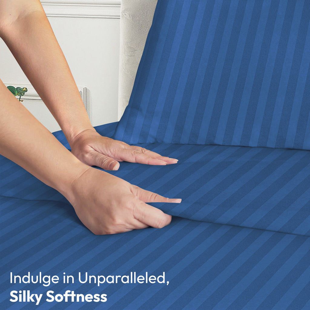 4 Piece Bed Sheet Set Deep Pocket 1800 Series Hotel Bed Sheet Microfiber Comfort