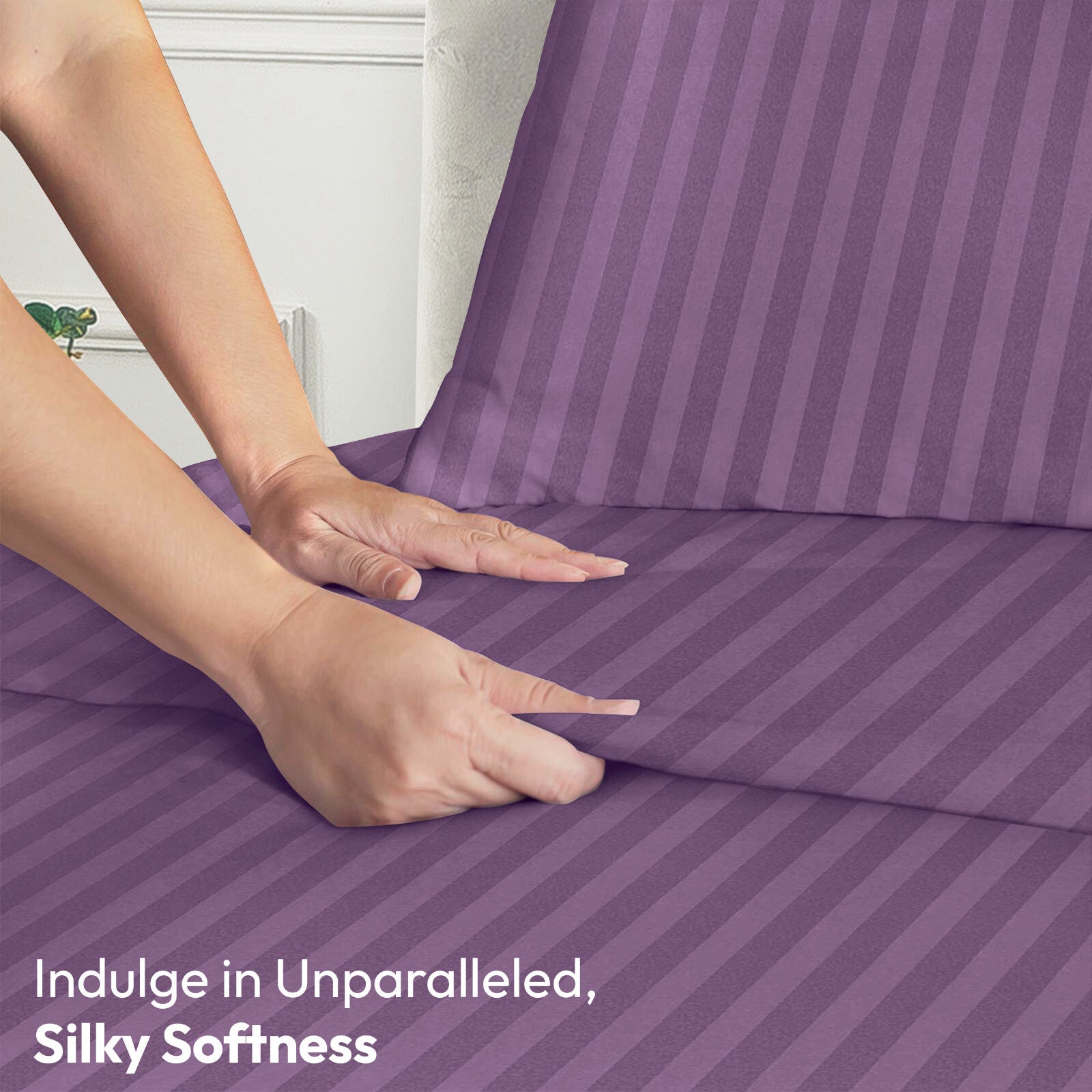 4 Piece Bed Sheet Set Deep Pocket 1800 Series Hotel Bed Sheet Microfiber Comfort