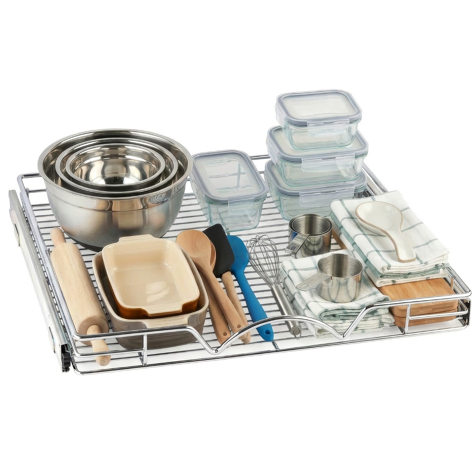 HOLDN' STORAGE Pull Out Cabinet Organizer, Heavy Duty- Lifetime Limited Warranty