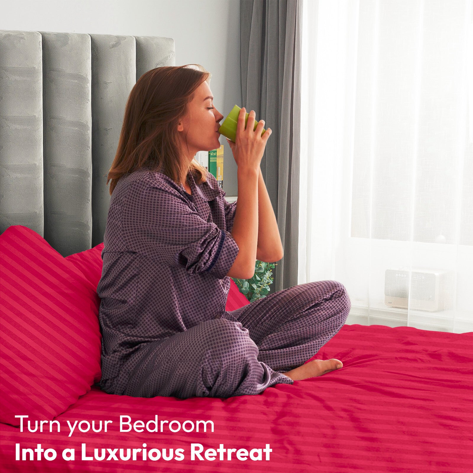 4 Piece Bed Sheet Set Deep Pocket 1800 Series Hotel Bed Sheet Microfiber Comfort