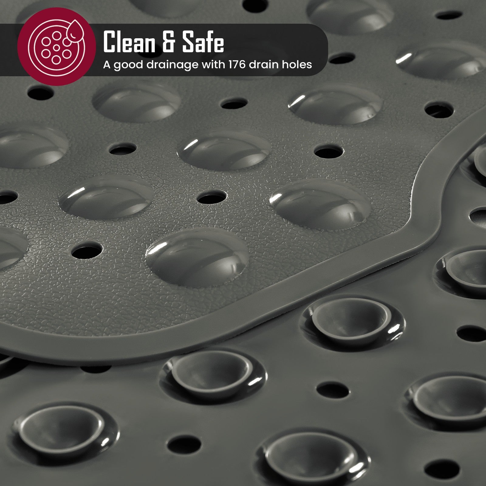 Non Slip Bathtub Mats Suction Cups Washable Bathroom Inside Shower Mat Anti Mold