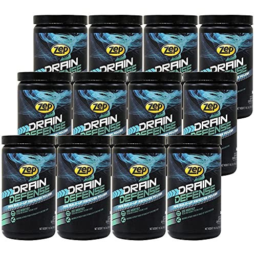 Zep Drain Defense Enzymatic Drain Cleaner Powder 18 oz (Case of 12) ZDC16