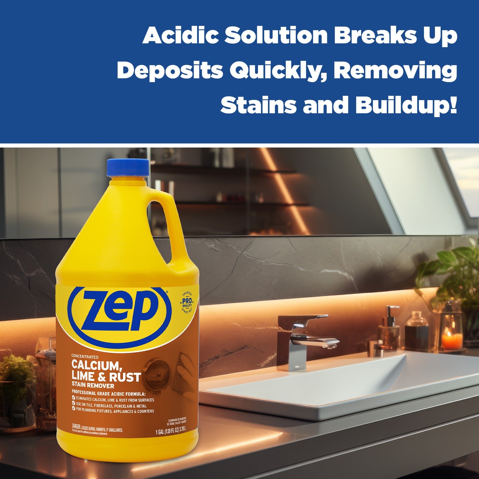 Zep Concentrated Calcium, Lime and Rust Stain Remover