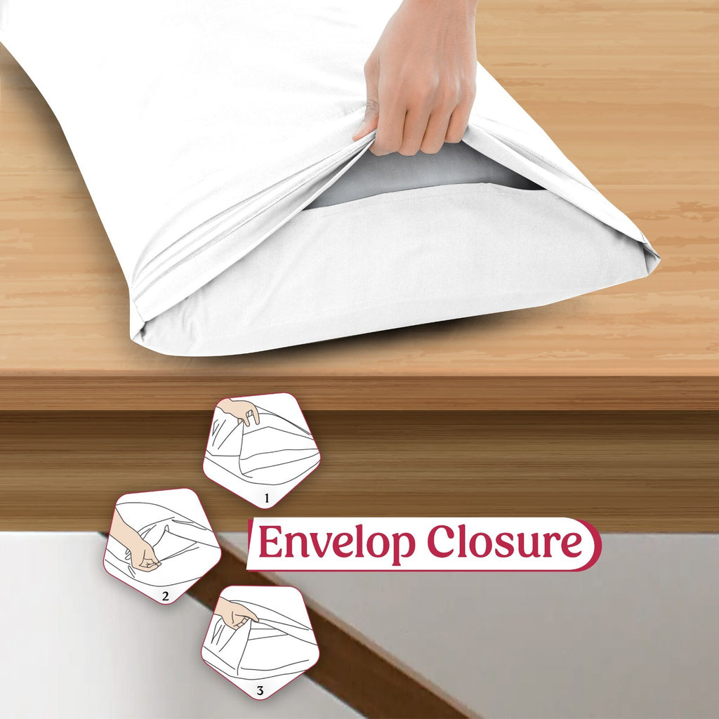 Pack of 2, 4 & 6 Pillow Cover Set Ultra Soft Microfiber Pillowcases Queen King