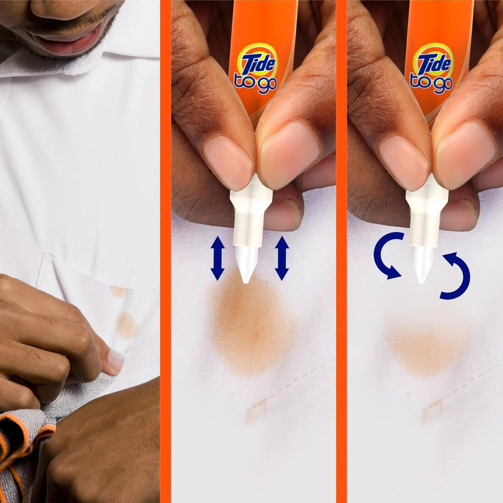 Tide To Go Instant Laundry Stain Remover Pen and Spot Cleaner,1.01 fl oz,3 Count