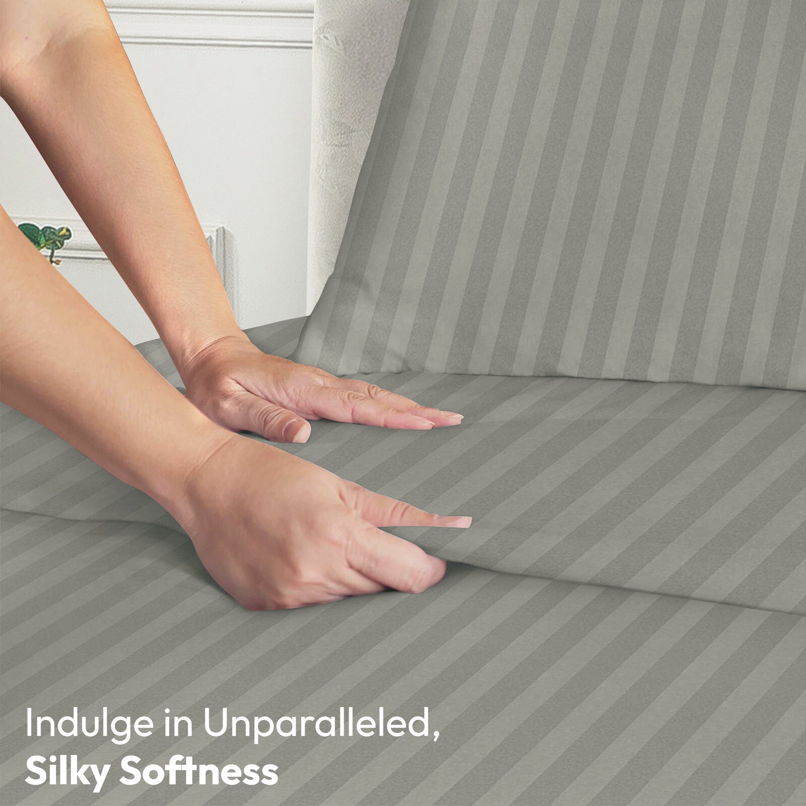 4 Piece Bed Sheet Set Deep Pocket 1800 Series Hotel Bed Sheet Microfiber Comfort