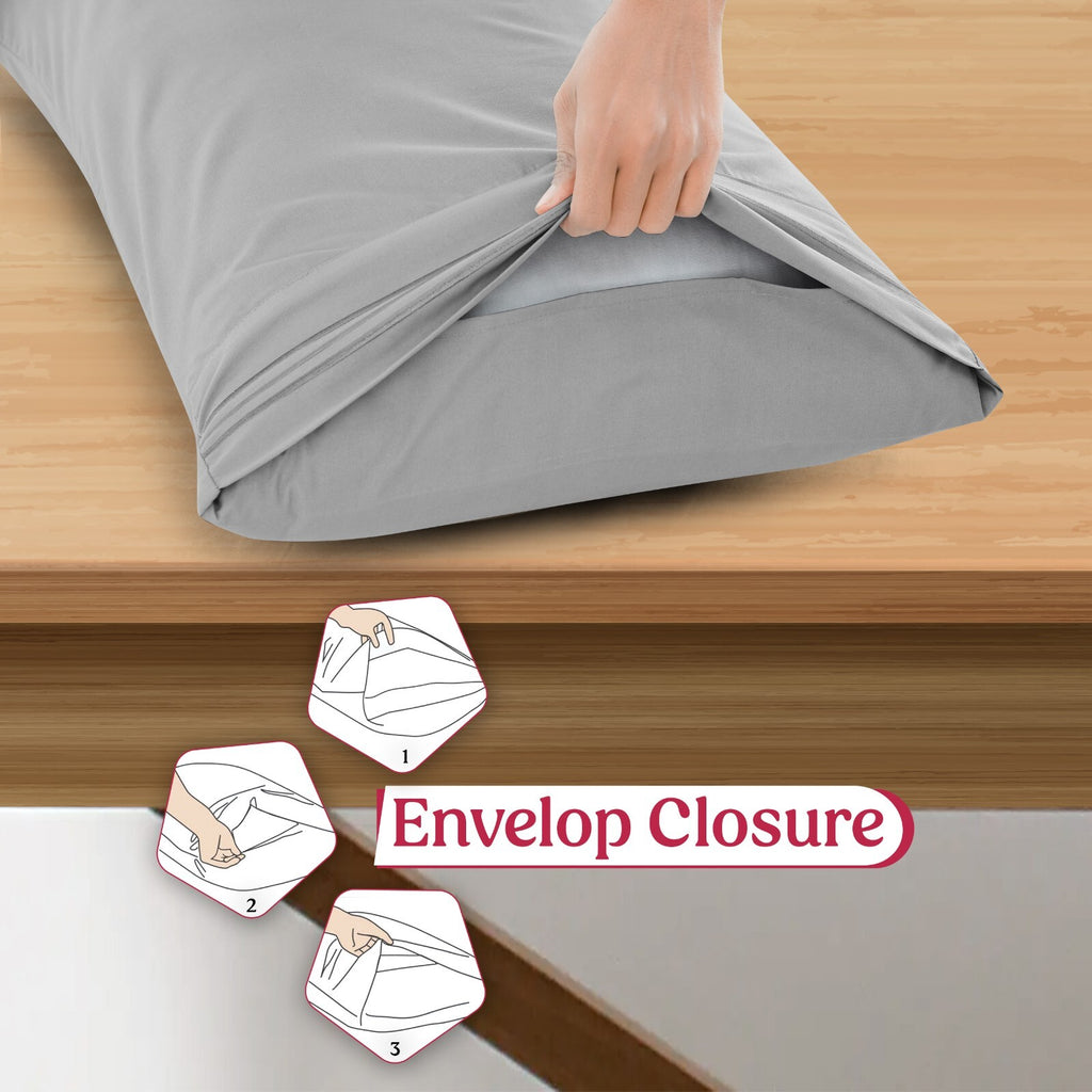 Pack of 2, 4 & 6 Pillow Cover Set Ultra Soft Microfiber Pillowcases Queen King