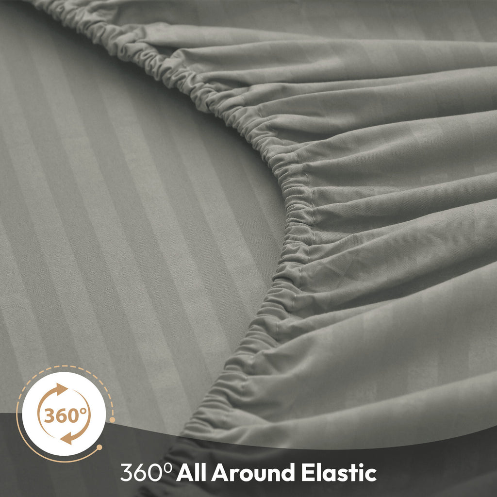 4 Piece Bed Sheet Set Deep Pocket 1800 Series Hotel Bed Sheet Microfiber Comfort