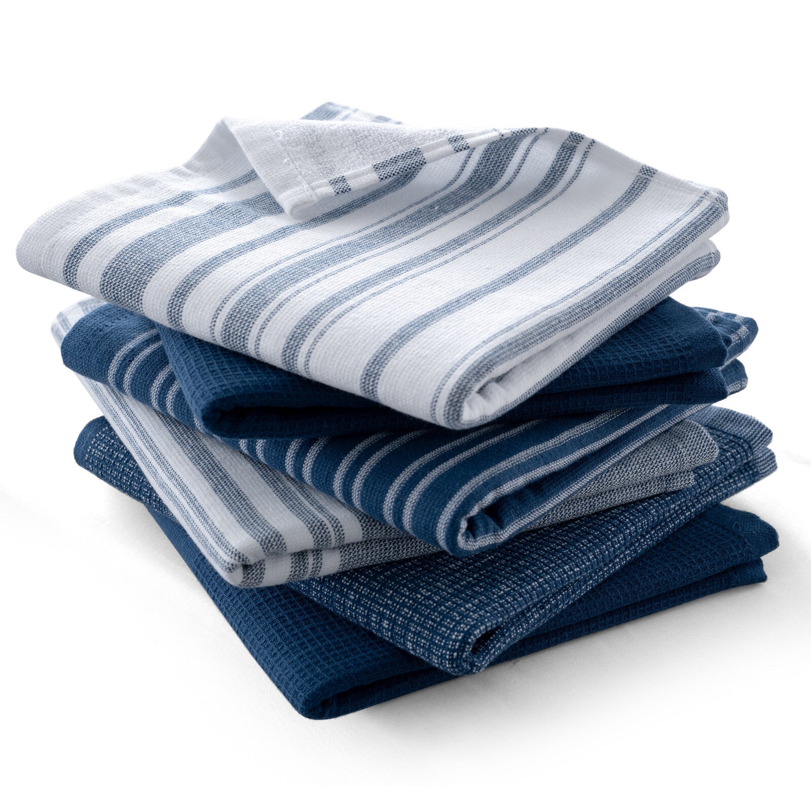 6PC Kitchen Towel Set 100% Cotton Dish Towels 16 x 26 Absorbent Tea Bar Towels