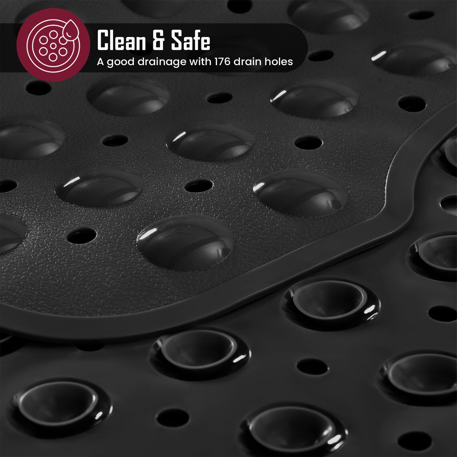 Non Slip Bathtub Mats Suction Cups Washable Bathroom Inside Shower Mat Anti Mold