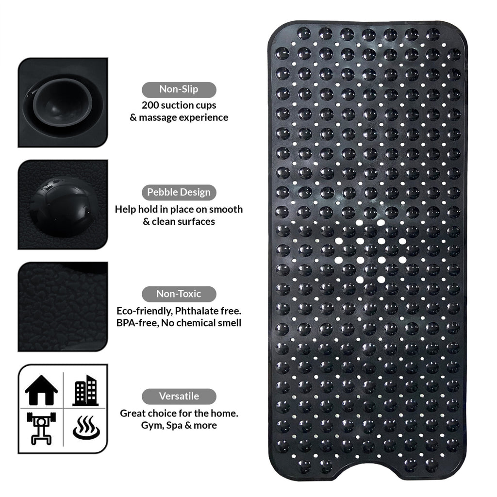 Non Slip Bathtub Mats Suction Cups Washable Bathroom Inside Shower Mat Anti Mold