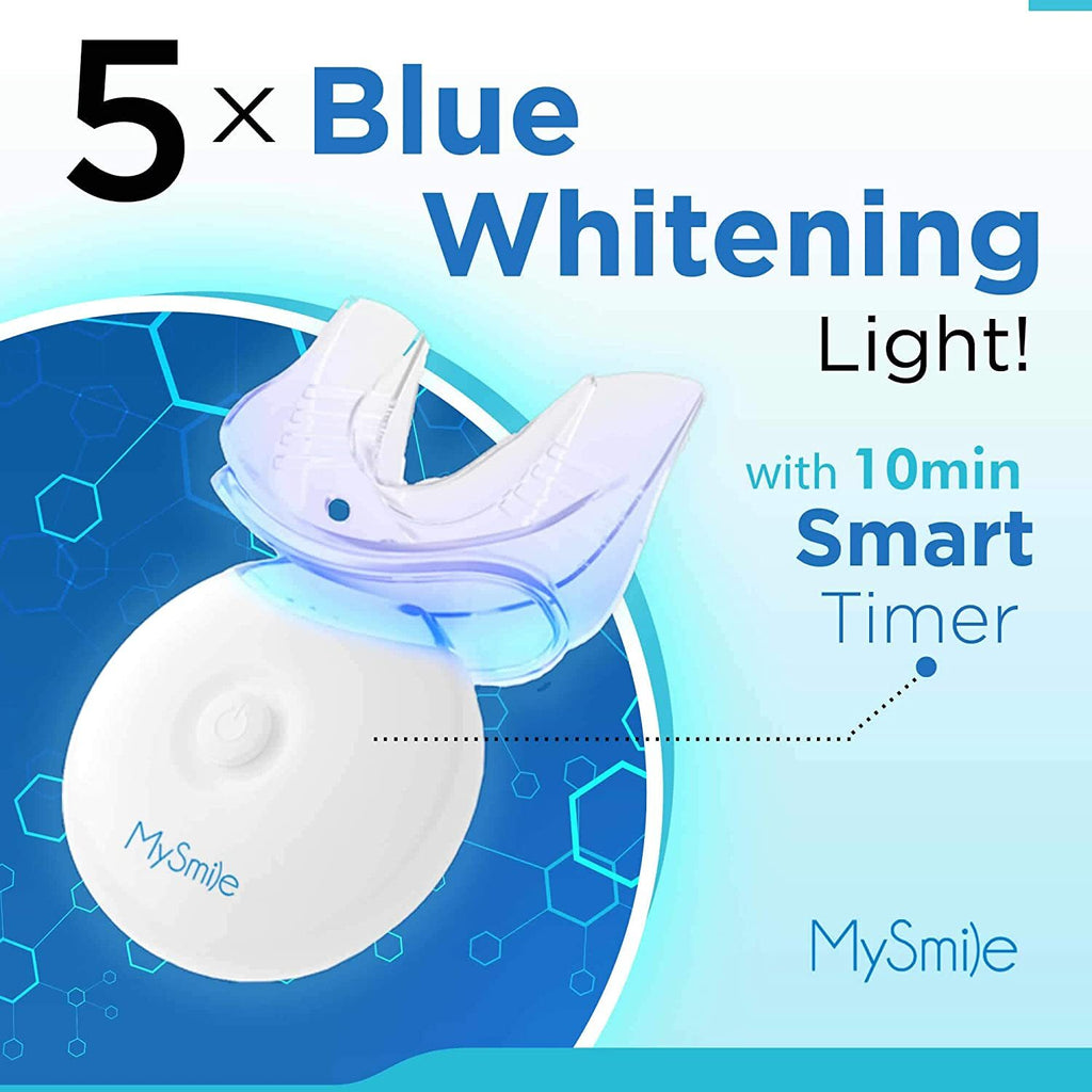 MySmile Teeth Whitening Kit 3ml*3pc Gel Tooth Whitener Bleaching LED Light Tray