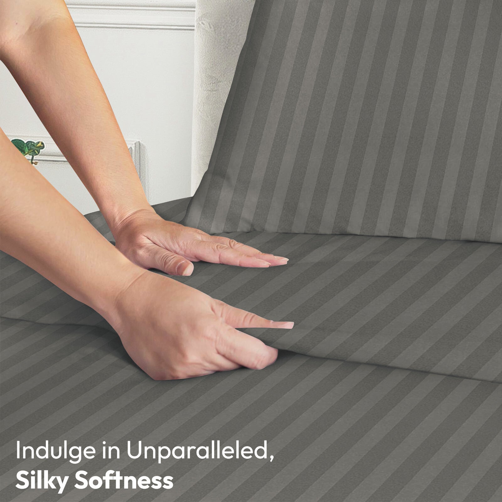 4 Piece Bed Sheet Set Deep Pocket 1800 Series Hotel Bed Sheet Microfiber Comfort