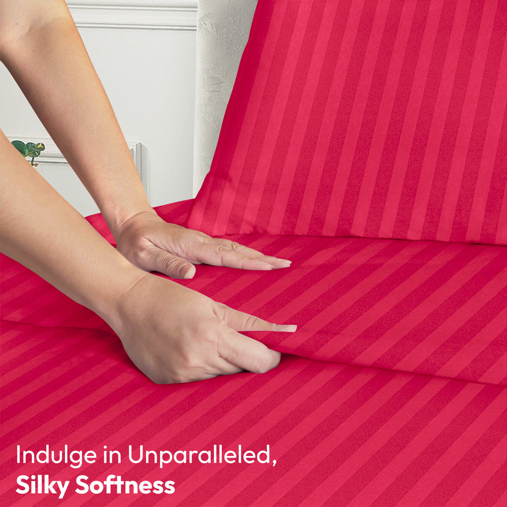 4 Piece Bed Sheet Set Deep Pocket 1800 Series Hotel Bed Sheet Microfiber Comfort