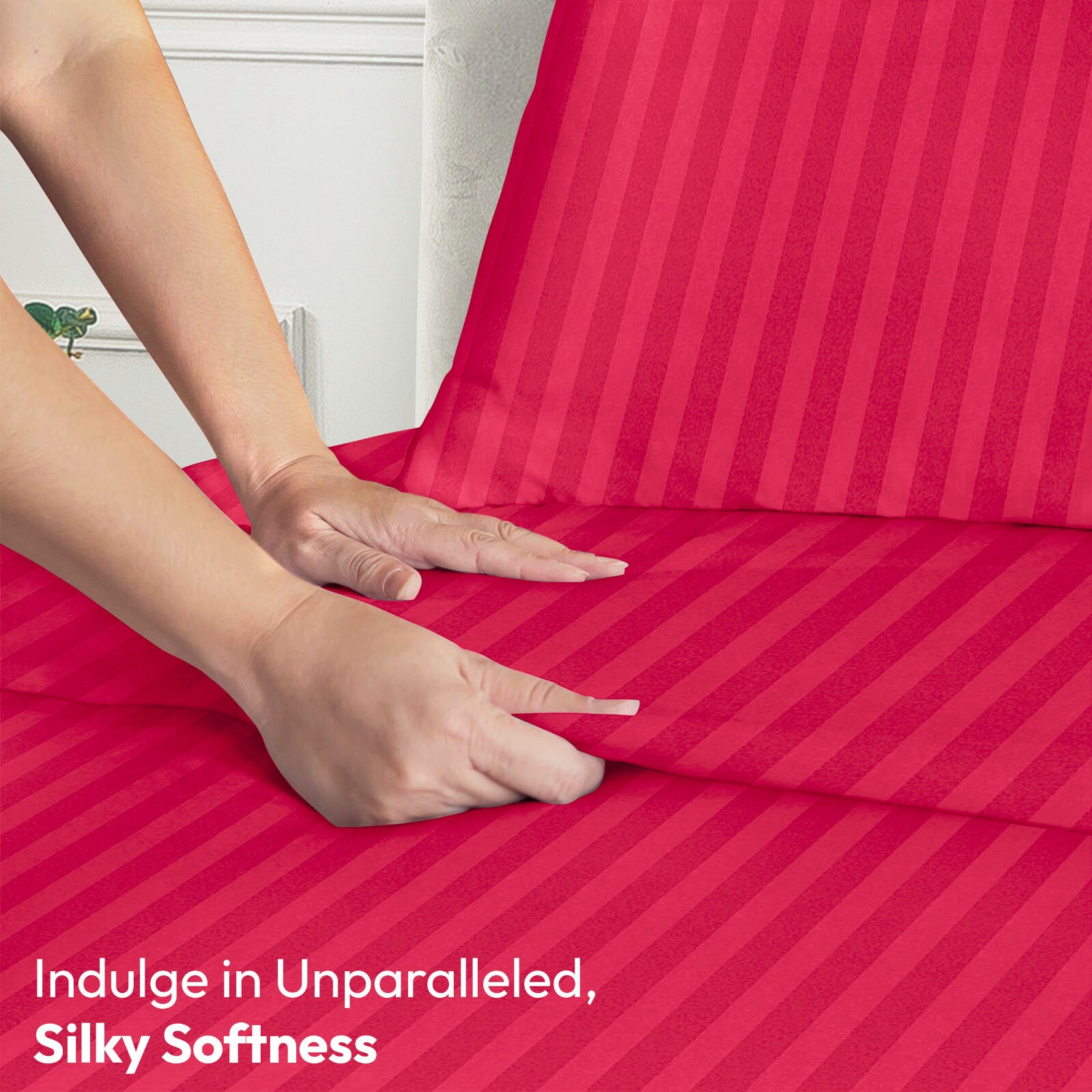 4 Piece Bed Sheet Set Deep Pocket 1800 Series Hotel Bed Sheet Microfiber Comfort