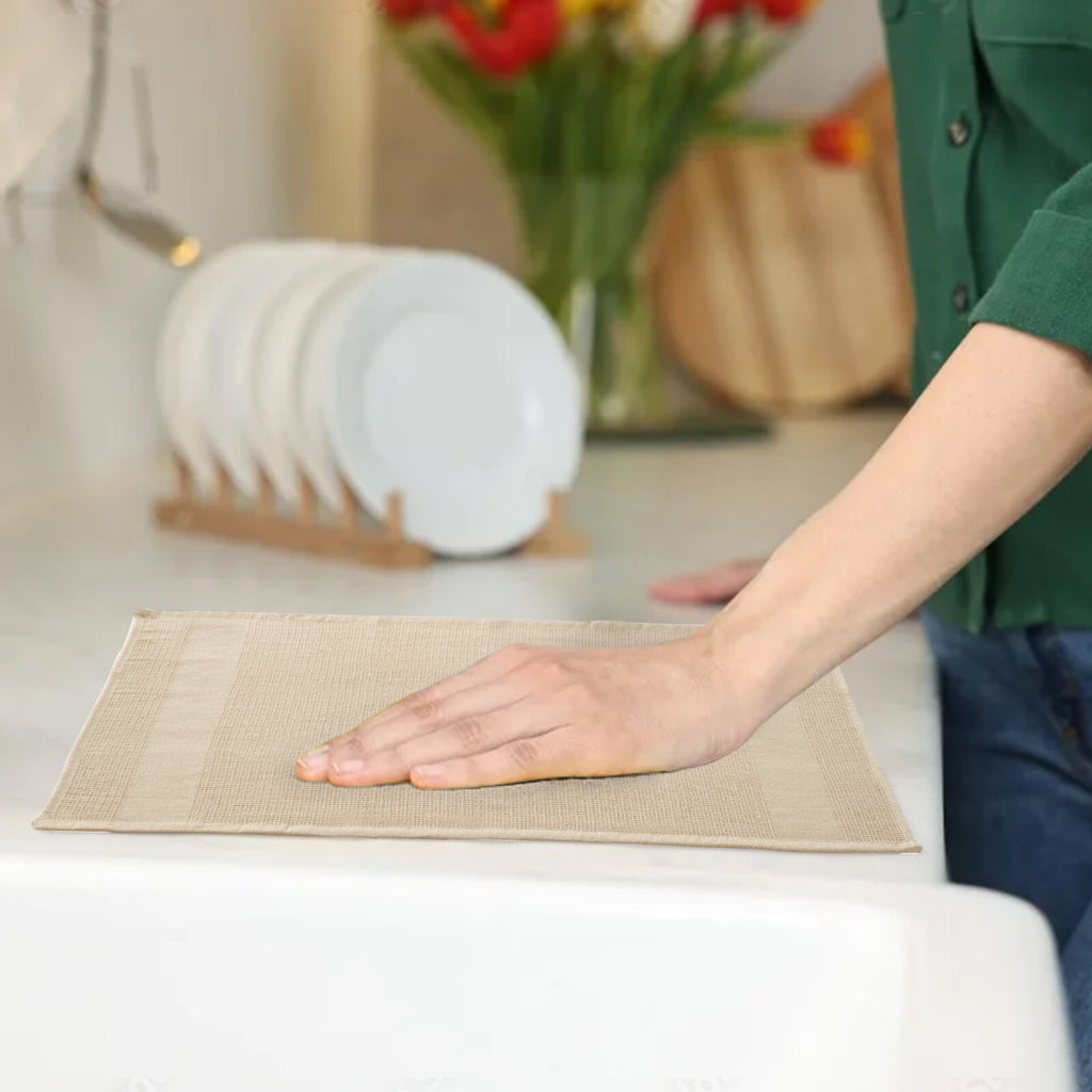 6PC Kitchen Towel Set 100% Cotton Dish Towels 16 x 26 Absorbent Tea Bar Towels