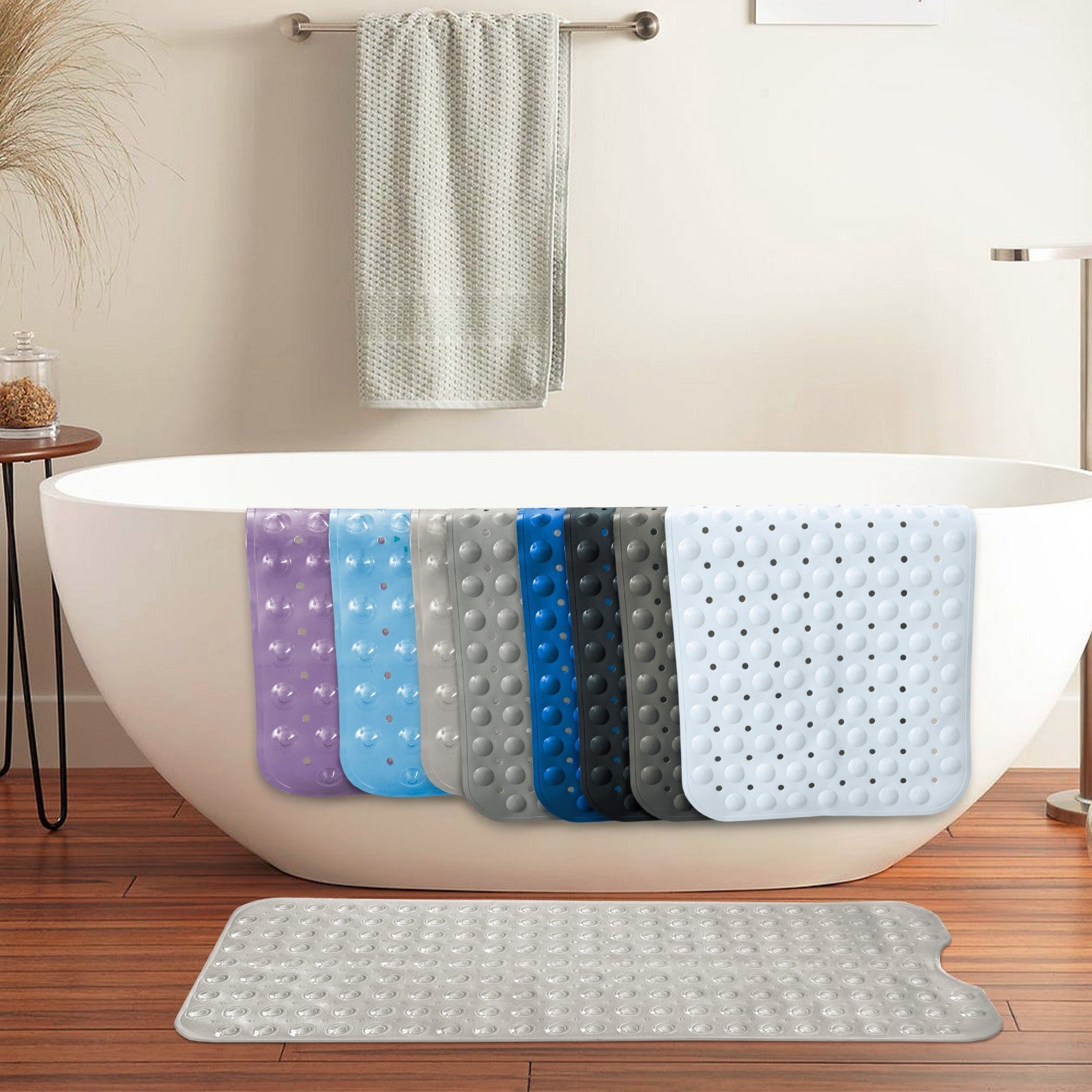 Non Slip Bathtub Mats Suction Cups Washable Bathroom Inside Shower Mat Anti Mold