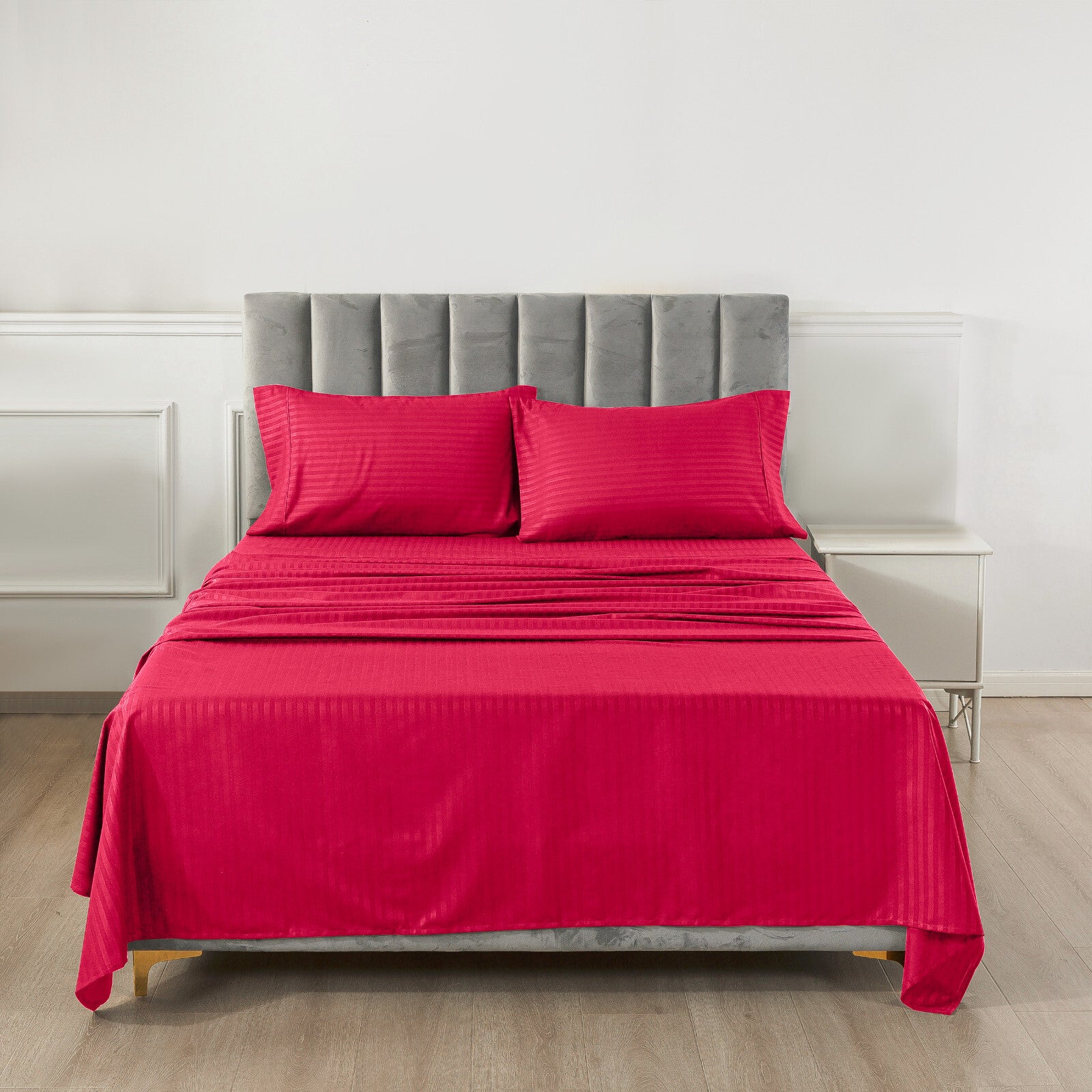 4 Piece Bed Sheet Set Deep Pocket 1800 Series Hotel Bed Sheet Microfiber Comfort