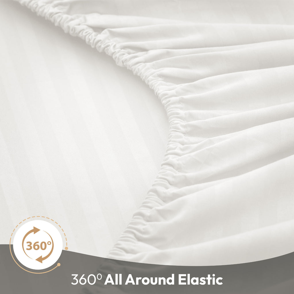 4 Piece Bed Sheet Set Deep Pocket 1800 Series Hotel Bed Sheet Microfiber Comfort