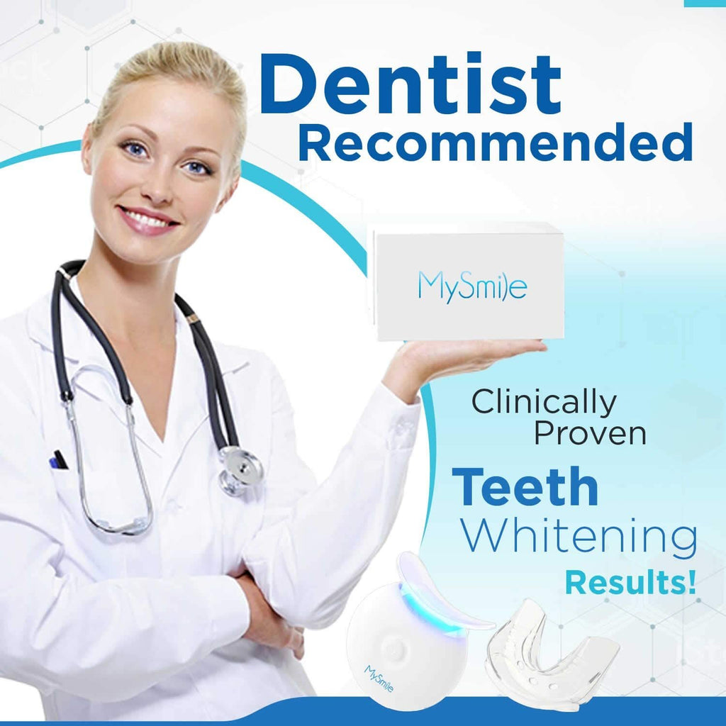 MySmile Teeth Whitening Kit 3ml*3pc Gel Tooth Whitener Bleaching LED Light Tray