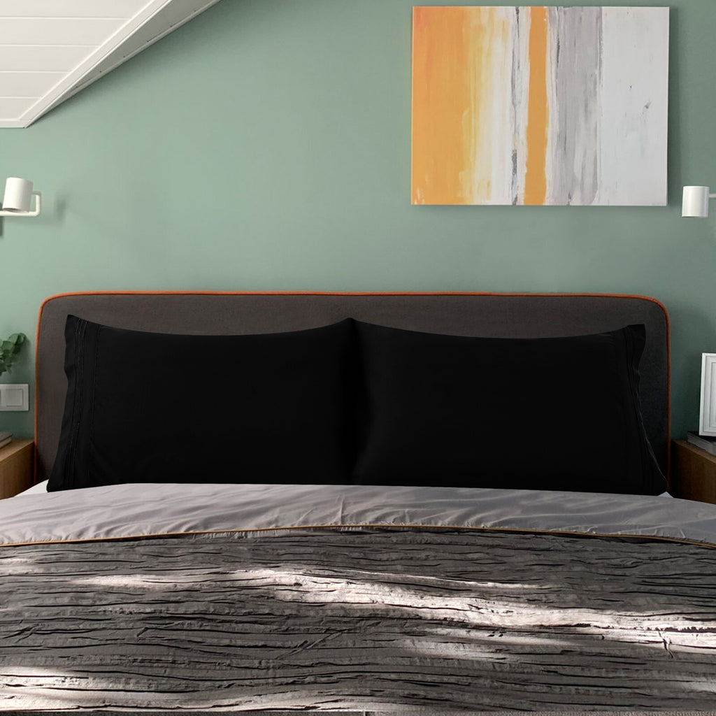 Pack of 2, 4 & 6 Pillow Cover Set Ultra Soft Microfiber Pillowcases Queen King