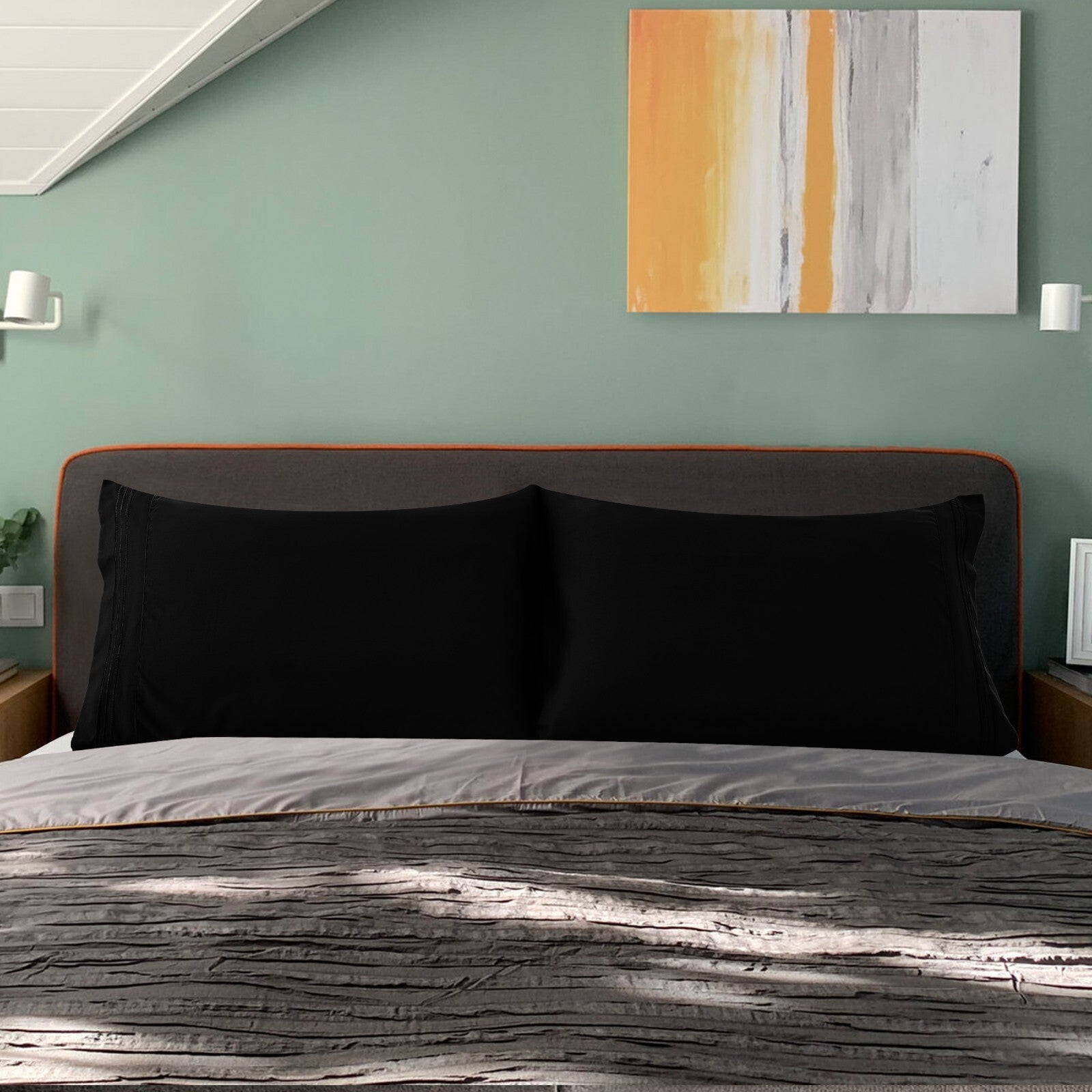 Pack of 2, 4 & 6 Pillow Cover Set Ultra Soft Microfiber Pillowcases Queen King