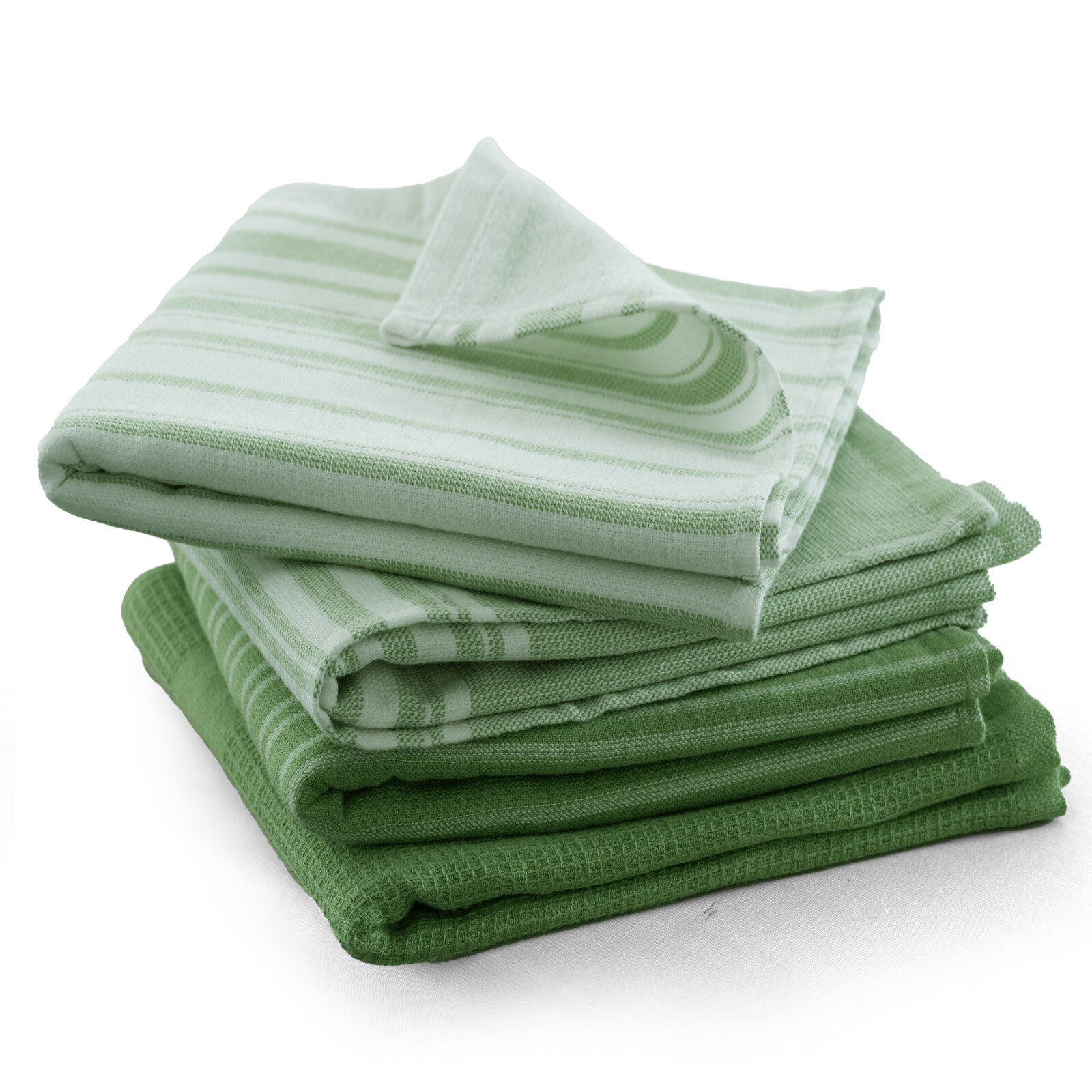 6PC Kitchen Towel Set 100% Cotton Dish Towels 16 x 26 Absorbent Tea Bar Towels