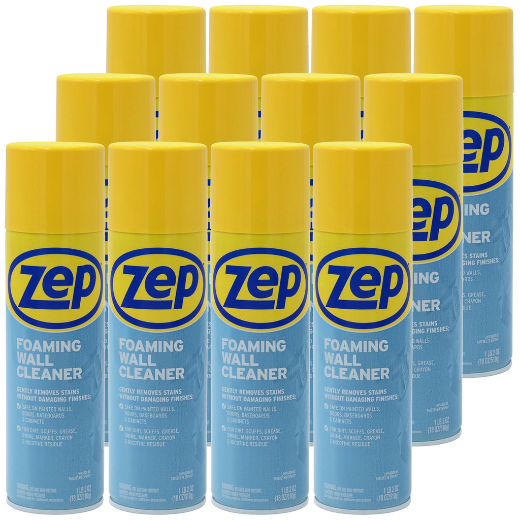 Zep Foaming Wall Cleaner - 18 oz (Case of 12) - ZUFWC18