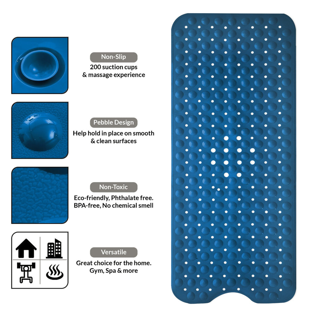 Non Slip Bathtub Mats Suction Cups Washable Bathroom Inside Shower Mat Anti Mold