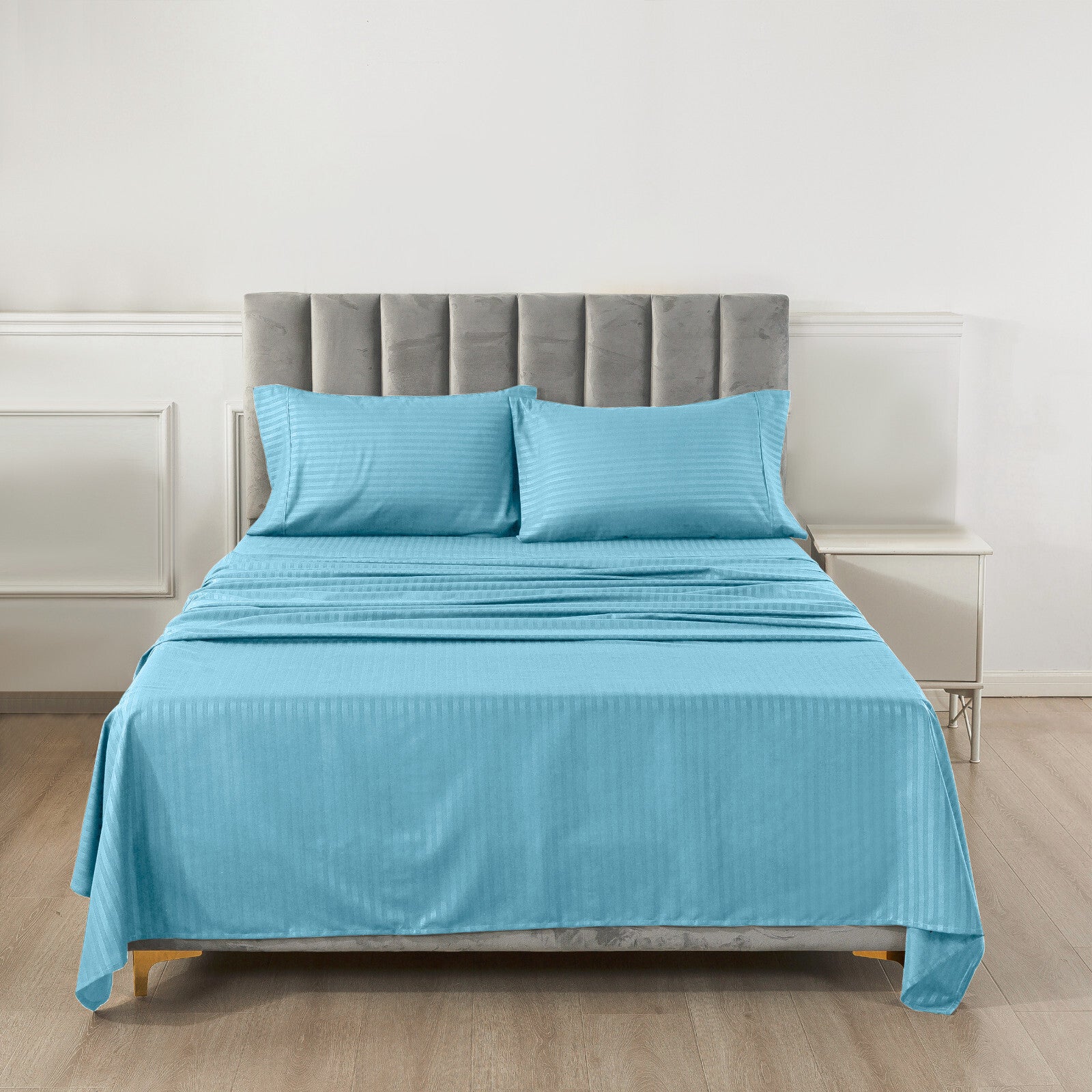 4 Piece Bed Sheet Set Deep Pocket 1800 Series Hotel Bed Sheet Microfiber Comfort