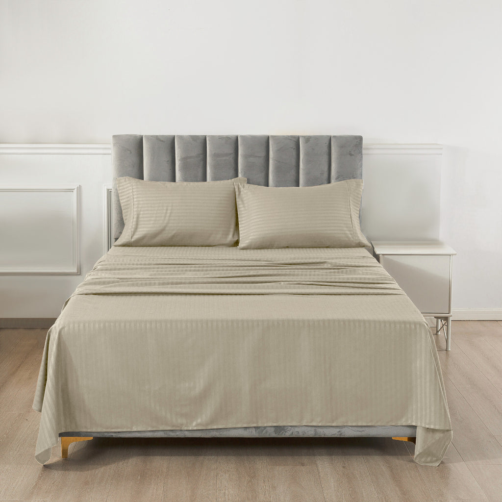 4 Piece Bed Sheet Set Deep Pocket 1800 Series Hotel Bed Sheet Microfiber Comfort