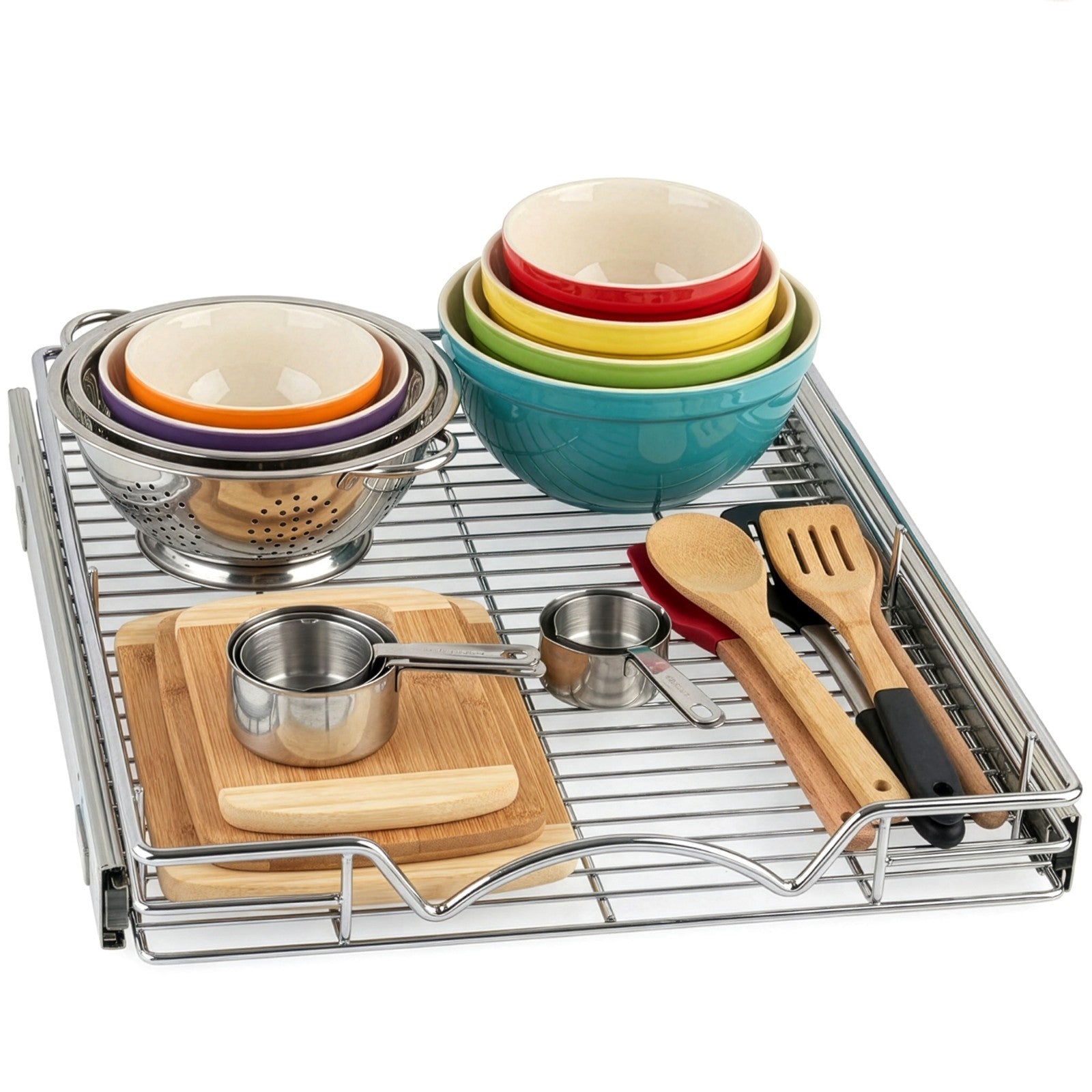 HOLDN' STORAGE Pull Out Cabinet Organizer, Heavy Duty- Lifetime Limited Warranty