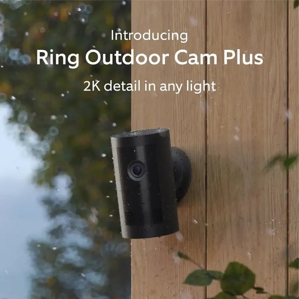 Ring B0D23QNB6F Outdoor Cam Plus, Battery - Black