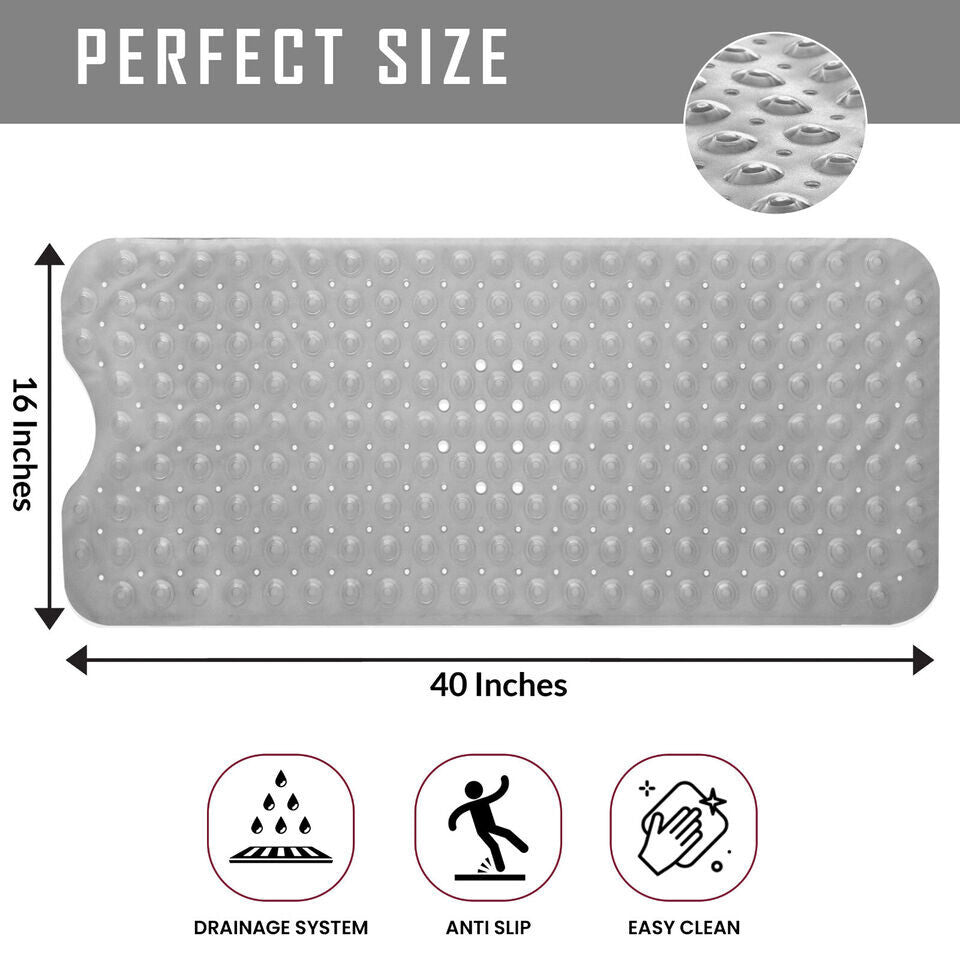 Non Slip Bathtub Mats Suction Cups Washable Bathroom Inside Shower Mat Anti Mold