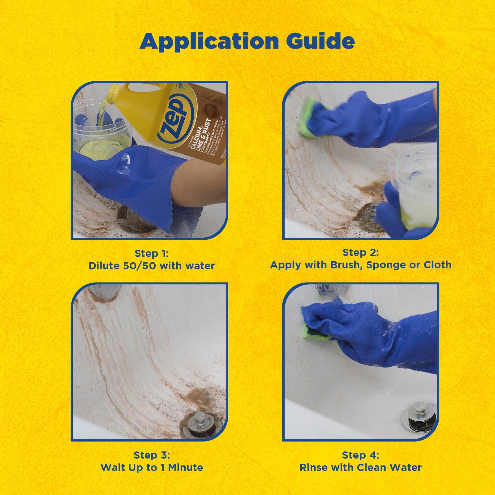 Zep Concentrated Calcium, Lime and Rust Stain Remover