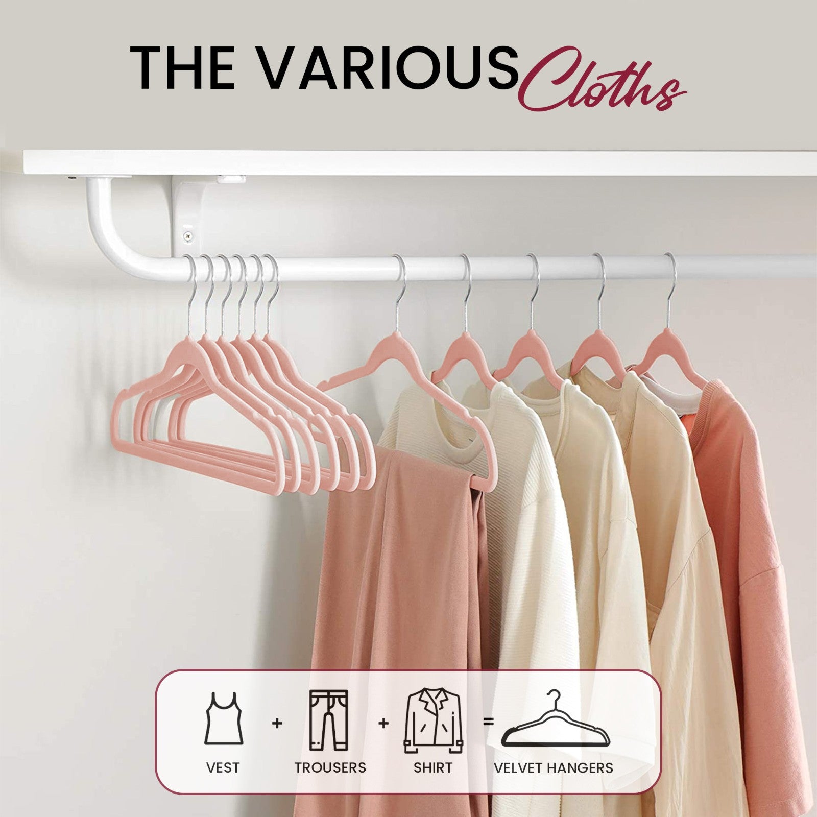 Velvet Hangers Cloths 30/50 Pack Premium Lightweight Space Saver Non Slip Hanger