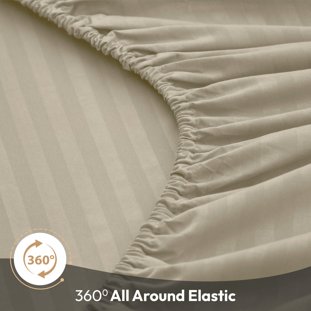 4 Piece Bed Sheet Set Deep Pocket 1800 Series Hotel Bed Sheet Microfiber Comfort