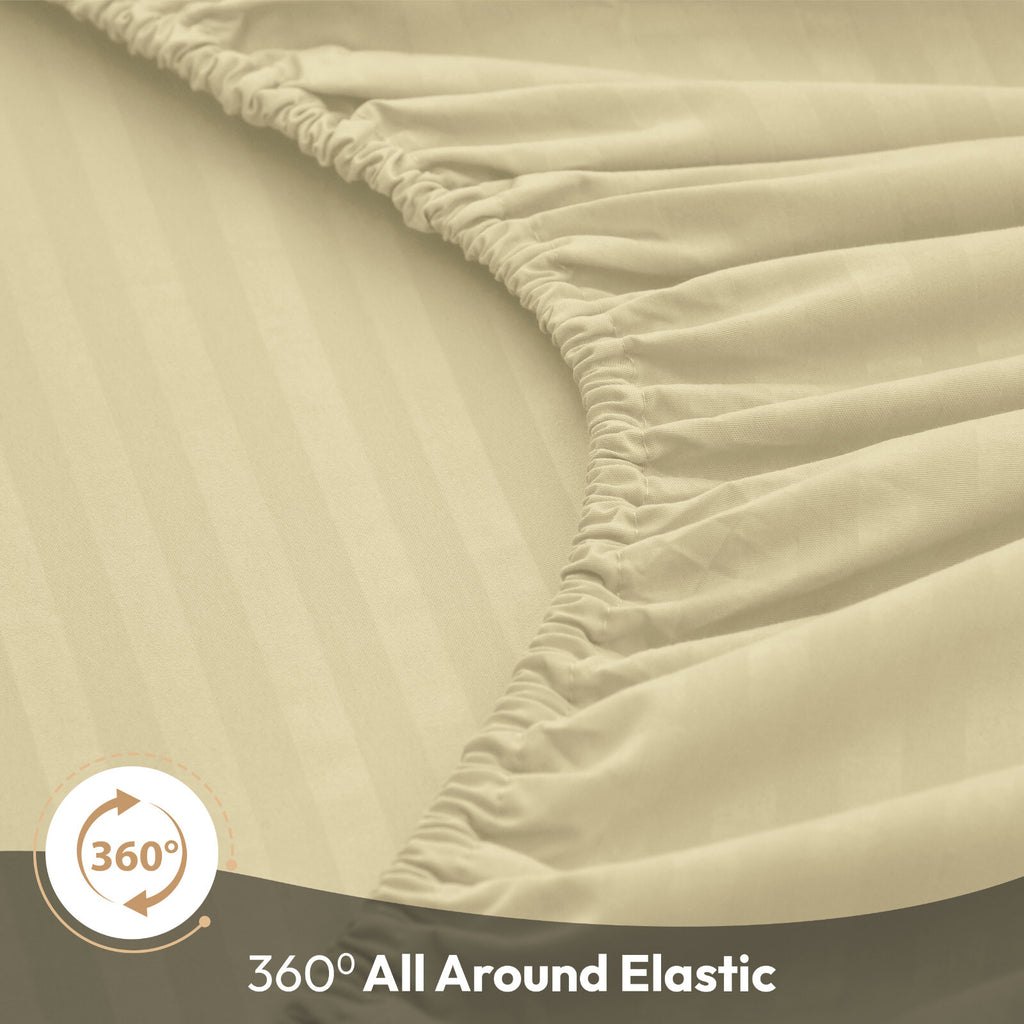 4 Piece Bed Sheet Set Deep Pocket 1800 Series Hotel Bed Sheet Microfiber Comfort