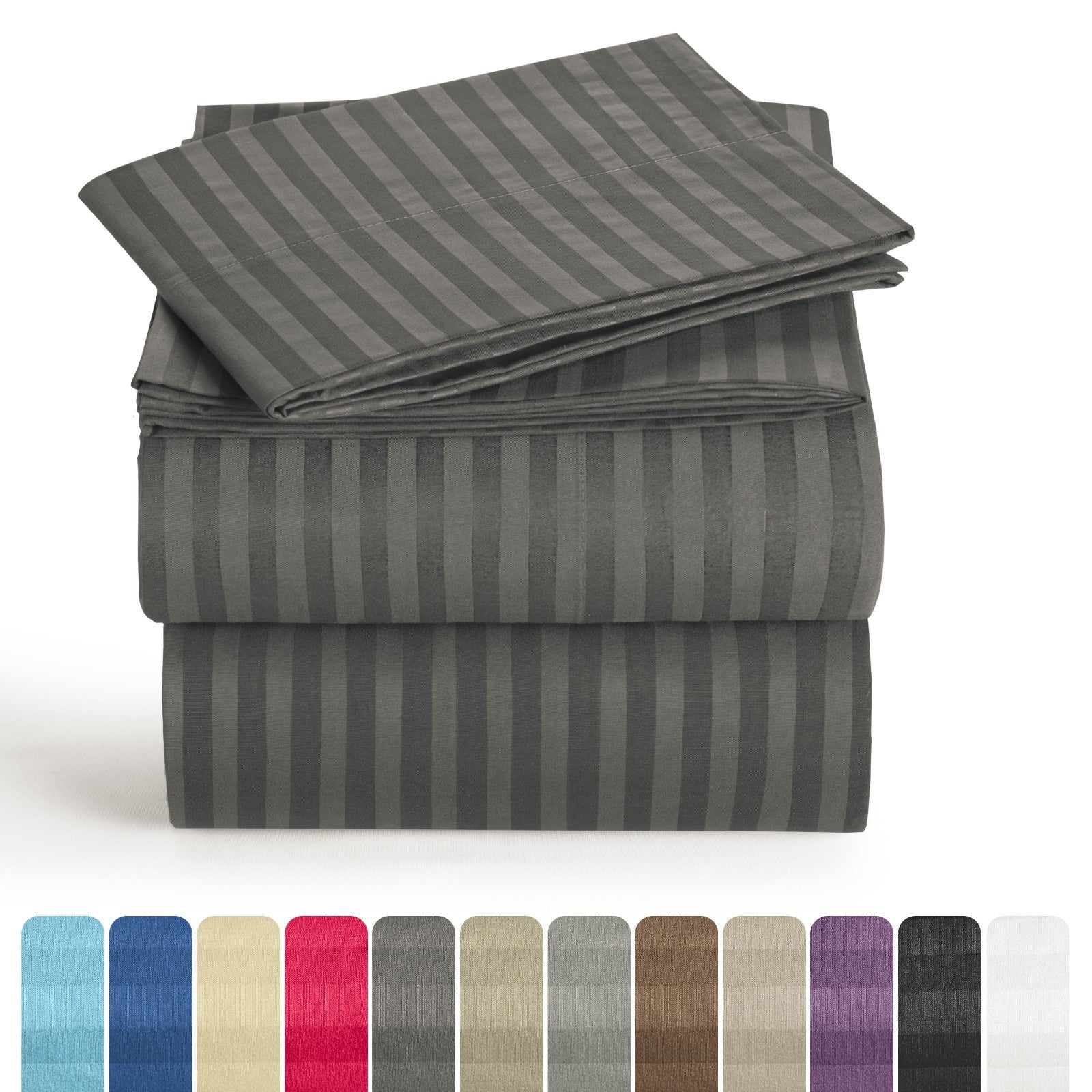 4 Piece Bed Sheet Set Deep Pocket 1800 Series Hotel Bed Sheet Microfiber Comfort