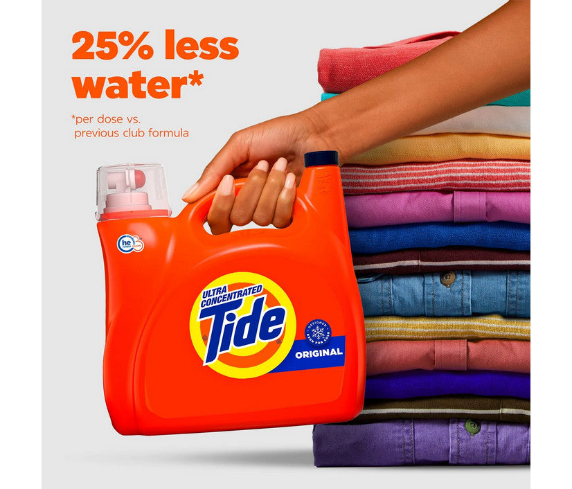 Tide Liquid Laundry Detergent Original 170 fl oz 152 Loads New